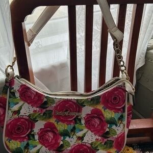 Juicy Couture Floral Shoulder Bag - Pink and Green